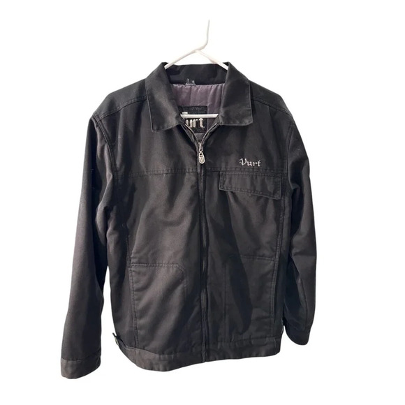 Vurt Skater Utility Jacket  Black with Tapestry Lining, Size Tag Missing, pre-ow - Picture 1 of 9